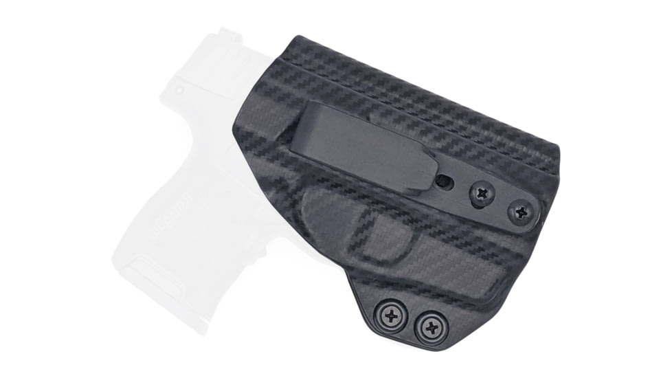 Rounded Tuckable IWB KYDEX Holster, Sig Sauer P365 w/Lima Laser, Ambidextrous, Carbon Fiber, SSR-P365LIMA-CF-TUCK