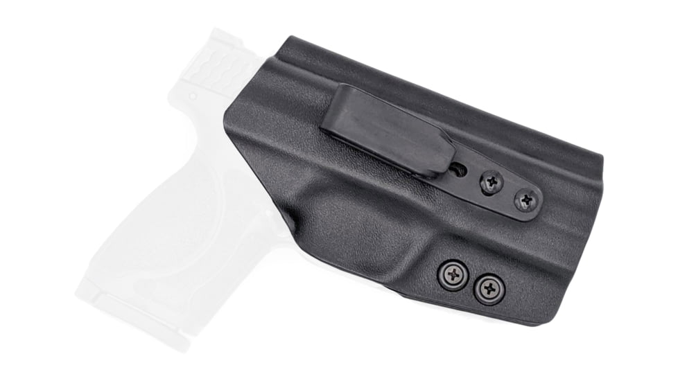 Rounded Tuckable IWB KYDEX Holster, Smith &amp; Wesson M&amp;P M2.0, Ambidextrous, Black, SWN-MPM20940-BK-TUCK