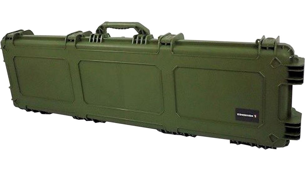 Condition 1 100818 Airtight/Watertight Rifle Wheeled Case w/ Slab Foam, Green, Large H818GNF8968AC1