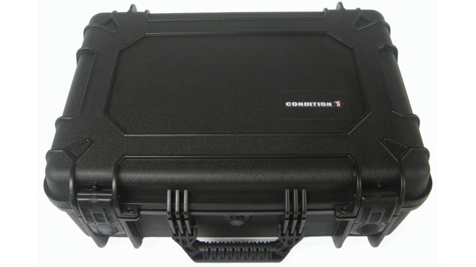 Condition 1 839 Large Watertight Storage Case w/ Foam, Black H839BKF8540AC2