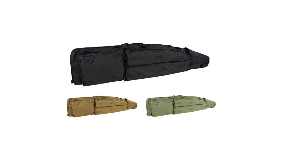 Condor 52in Sniper Drag Bag Soft Gun Cases, Black, Coyote Brown, Olive Drab
