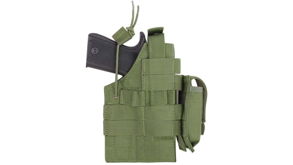 Condor Outdoor Ambidextrous Holster w/ Two Removable MOLLE Straps, Olive Drab, H-GLOCK-001