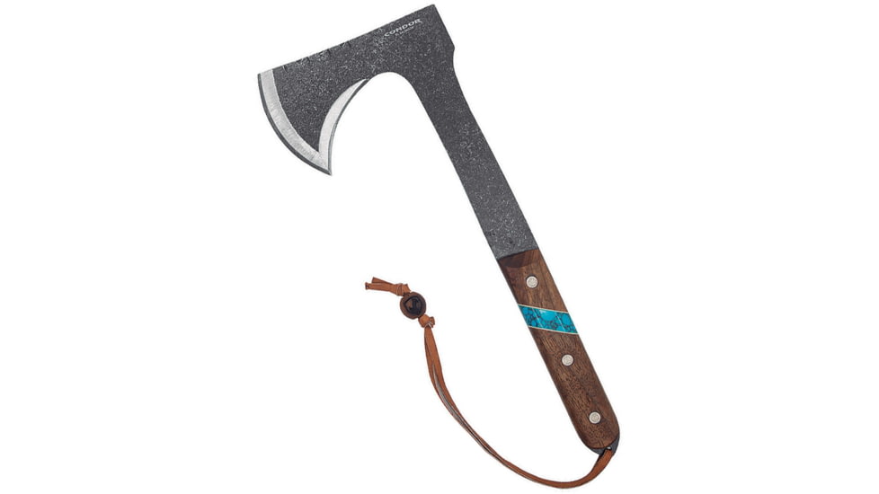 Condor Blue River Tomahawk, 5.5 natural finish 1075HC steel axe head with 3.5, Walnut handle, CTK2826-HC
