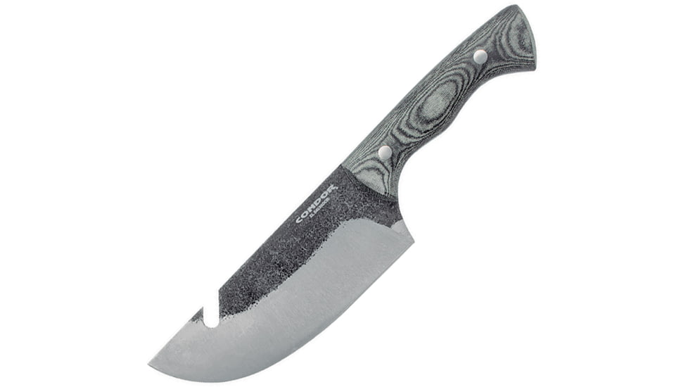 Condor Bush Slicer Knife, 6.5 Condor classic finish 1095HC steel blade, Black and gray micarta handle, CTK5005-6.5