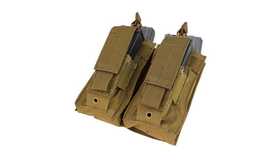 Condor Outdoor Double Kangaroo Mag Pouch, Coyote Brown, MA51-498
