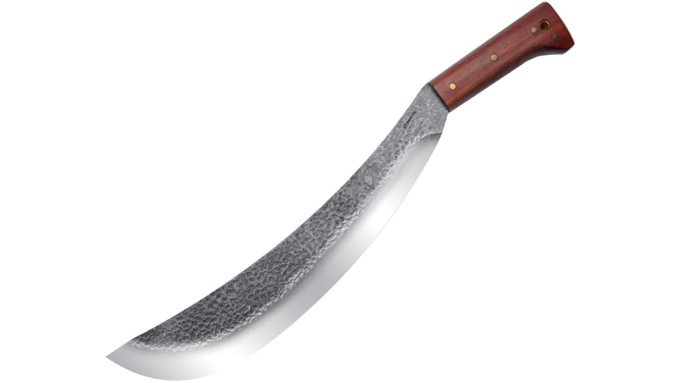 Condor Tool and Knife Engineer Bolo Machete Knife, 20 1/8in Overall, 15in 1075 High Carbon Steel Blade With Classic Finish, Brown Hardwood Handle, Brown Leather Sheath, CTK41715HC