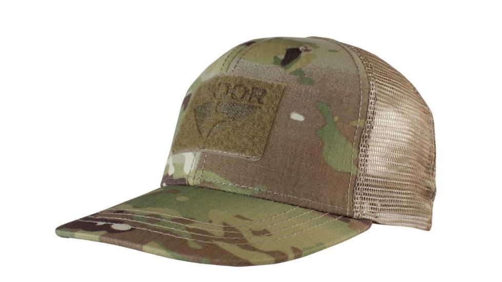 Condor Outdoor Flat Bill Trucker Hat, Multicam, 161150-008