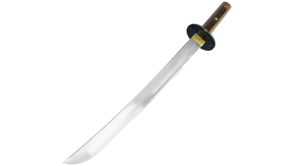 Condor Tool and Knife Kondoru Wakazashi Fixed Blade Knife, 16.875in, 1075 Carbon Steel, Standard Edge, Brown, Walnut Handle, CTK1013-16.75HC