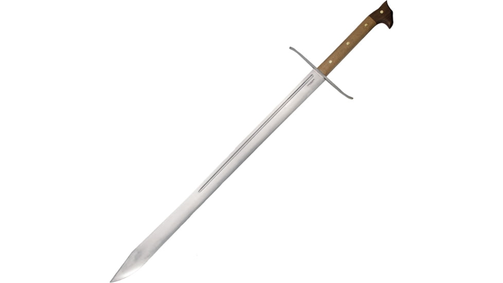 Condor Tool and Knife Messer Sword, 32in Overall, 21.5in Satin 1075Hc Steel Blade, Steel Guard, American Hickory And Walnut Handle, CTK1020-21.4HC