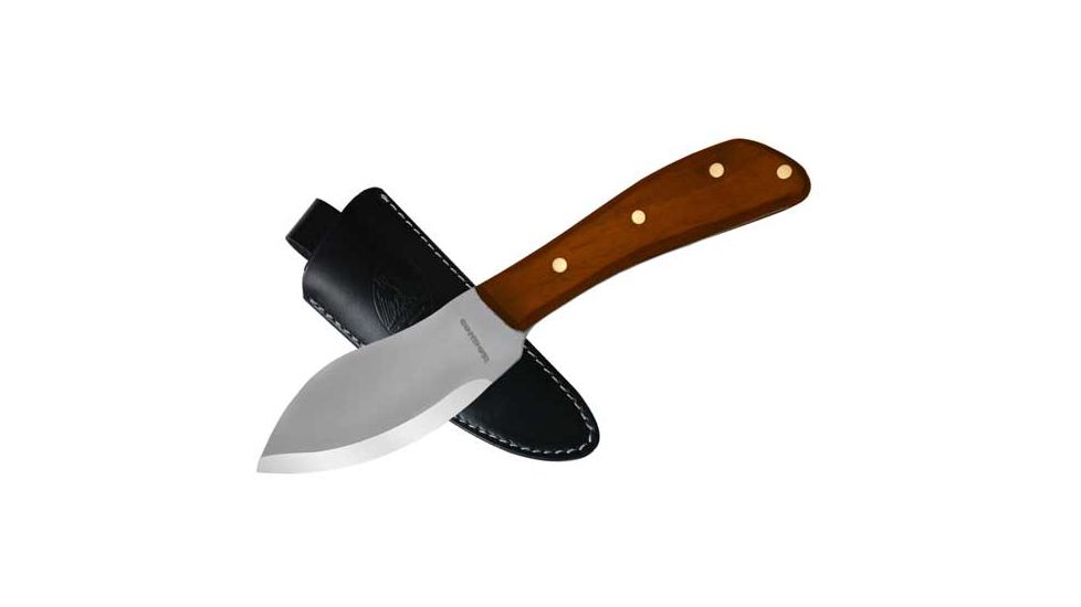 Condor Tool and Knife Nessmuk Knife, Wood Handle, Black Blade CTK230-4HC