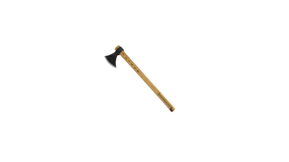 Condor Tool and Knife Valhalla Axe Series, Throwing Axe, 1.3 Lbs 1060 High Carbon Steel Blade, American Hickory Burnt Handle, CTK1002-1.4