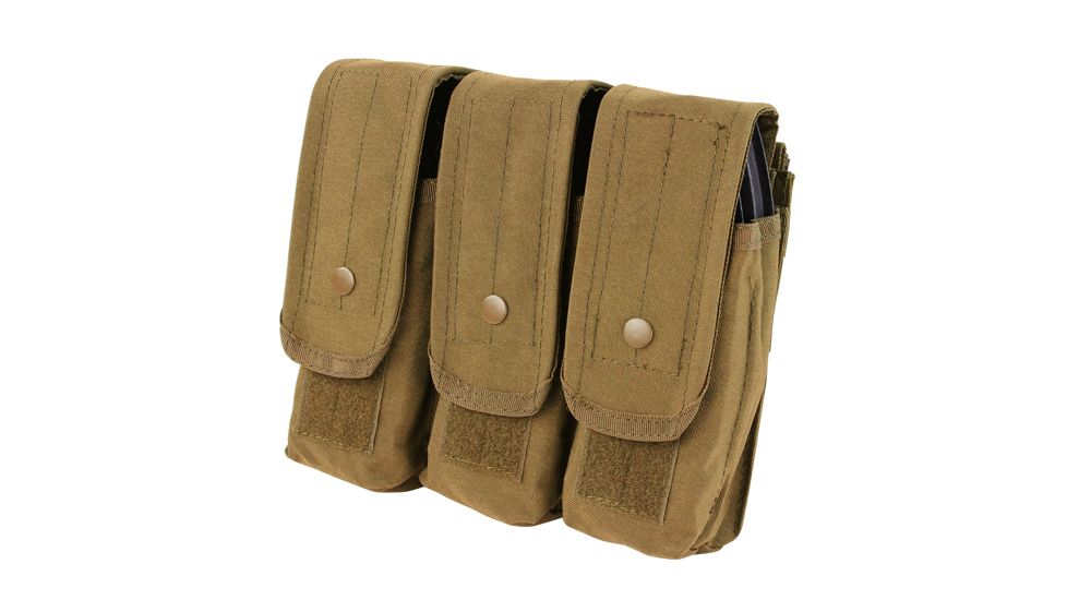 Condor Outdoor Triple AR/AK Mag Pouch, Coyote Brown, MA33-498