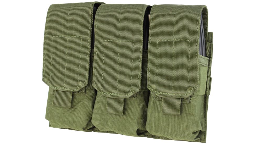 Condor Outdoor Triple M4 Mag Pouch, Olive Drab, MA58-001