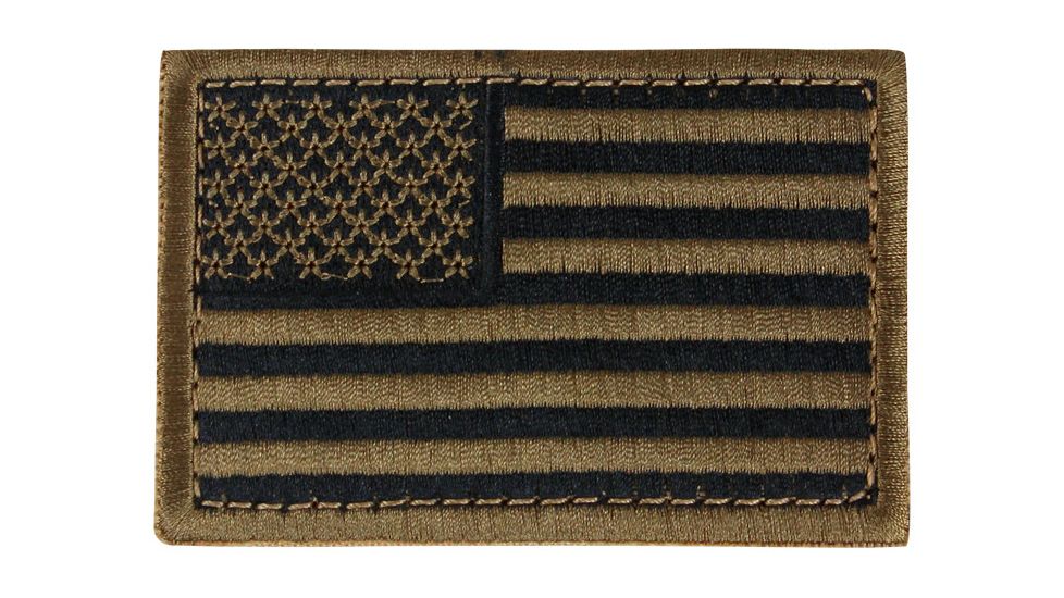 Condor Outdoor US Flag Patch 6 Pcs/Pack, 498, Coyote Brown, 230-498