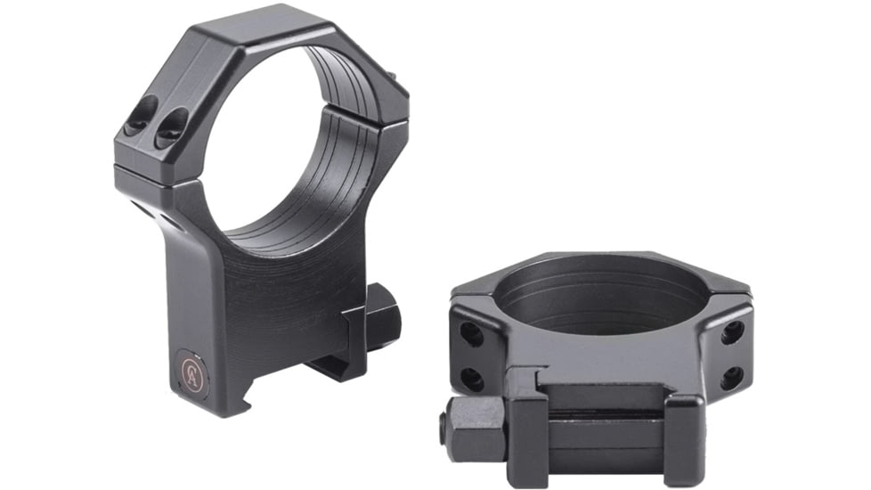 Riton by Contessa 34mm Hardened Steel Picatinny Rifle Scope Rings, 19mm height, Black, NSN #, XRC3419S23