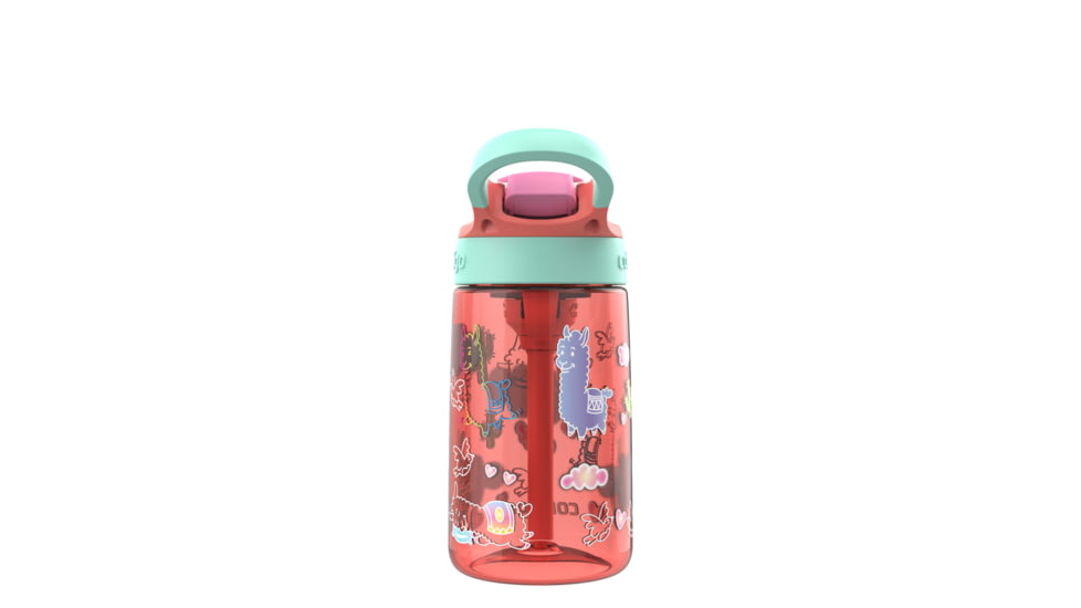 Contigo Asclnbl PP Bottle, 14 oz, Coral Llamas, 14, CTPLASCLN2514-19