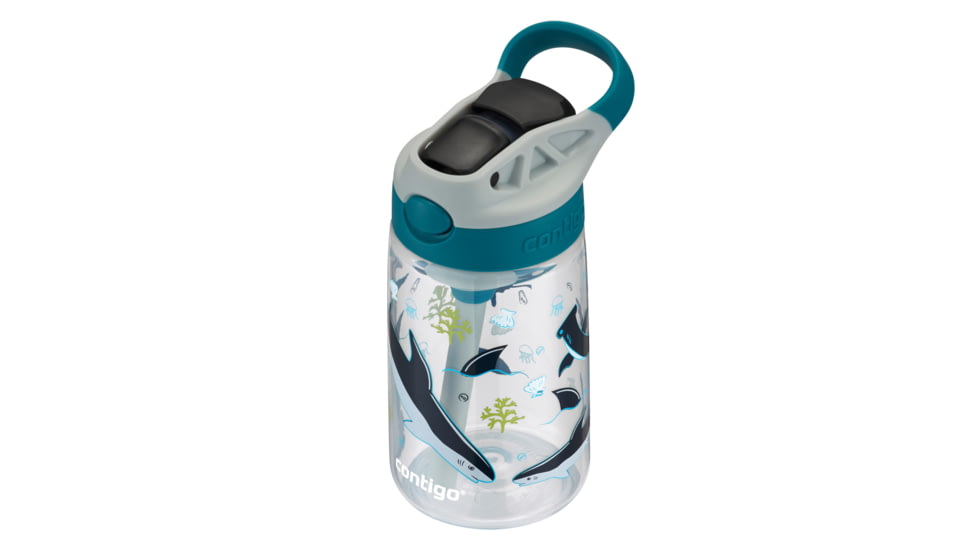 Contigo Contigo Kids Bottle, 14 oz, As Cleanable Mcrn Shrk, 14, CTPLASCLN2514-9
