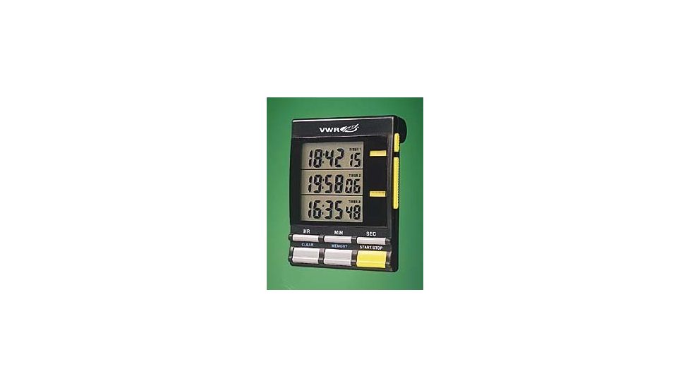 Control Company Large-Digit Triple-Display Timer 5025 Vwr Timer Triple Display
