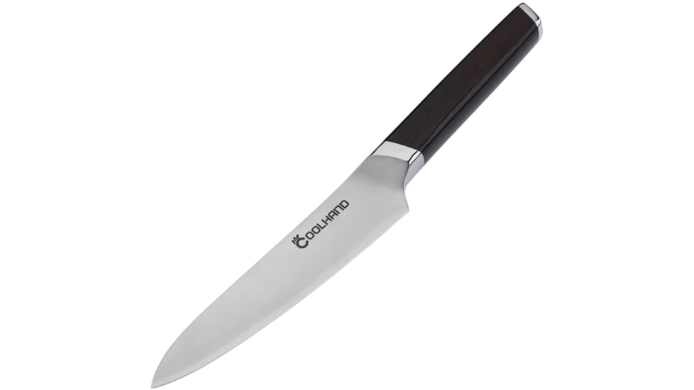 Cool Hand Ebony Utility Knife, 9.5in Overall, 5in, Satin Finish 1.4116 Stainless Blade, Ebony Wood Handle, 7195C2E