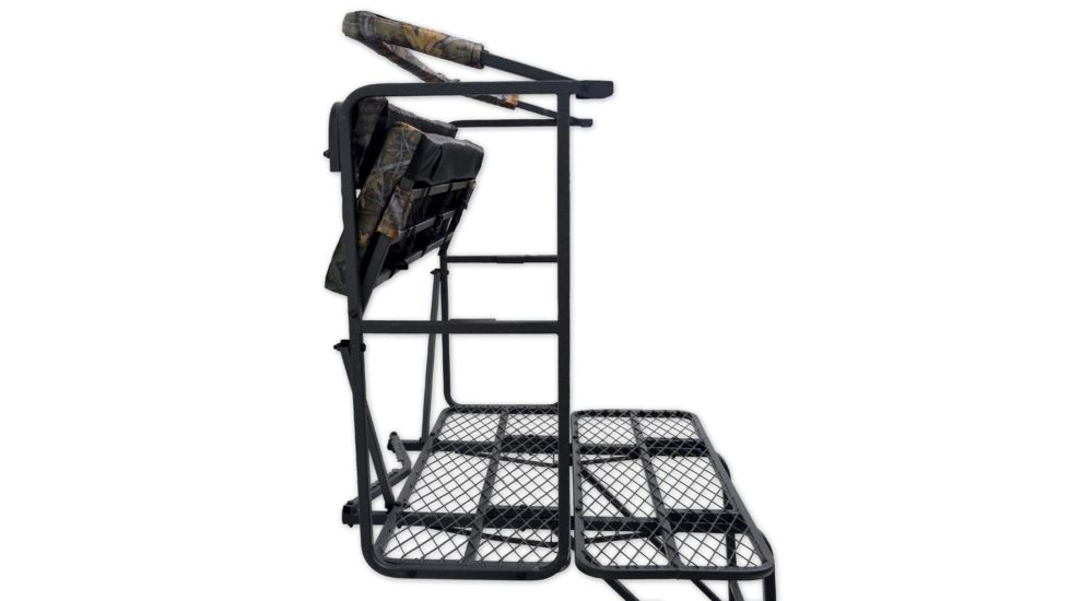 Copper Ridge Outdoors 17.5 foot Deluxe 2-Man Tree Stand w/Ladder, Black/Tree Camo 02-MKLS04-D175CR