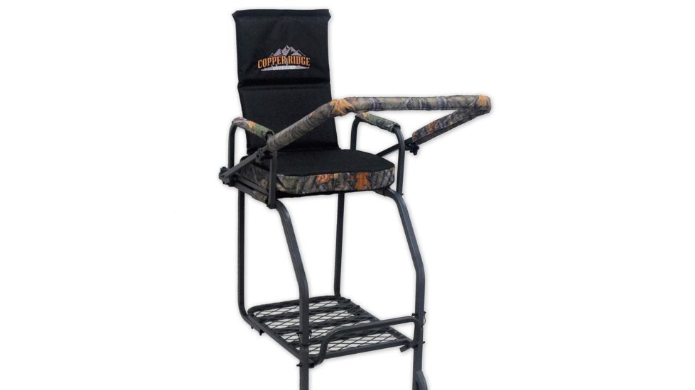 Copper Ridge Outdoors 21 foot Deluxe Tree Stand w/Ladder, Black/Tree Camo 02-MKLS01-D21CR