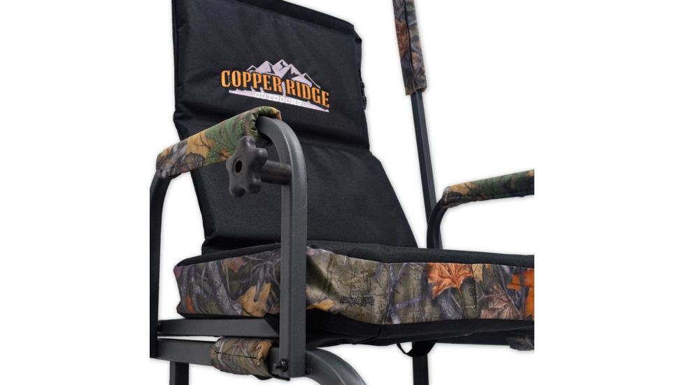 Copper Ridge Outdoors 21 foot Deluxe Tree Stand w/Ladder, Black/Tree Camo 02-MKLS01-D21CR