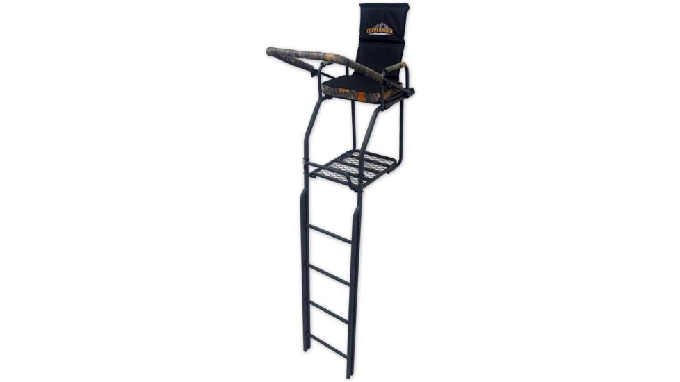 Copper Ridge Outdoors 21 foot Deluxe Tree Stand w/Ladder, Black/Tree Camo 02-MKLS01-D21CR