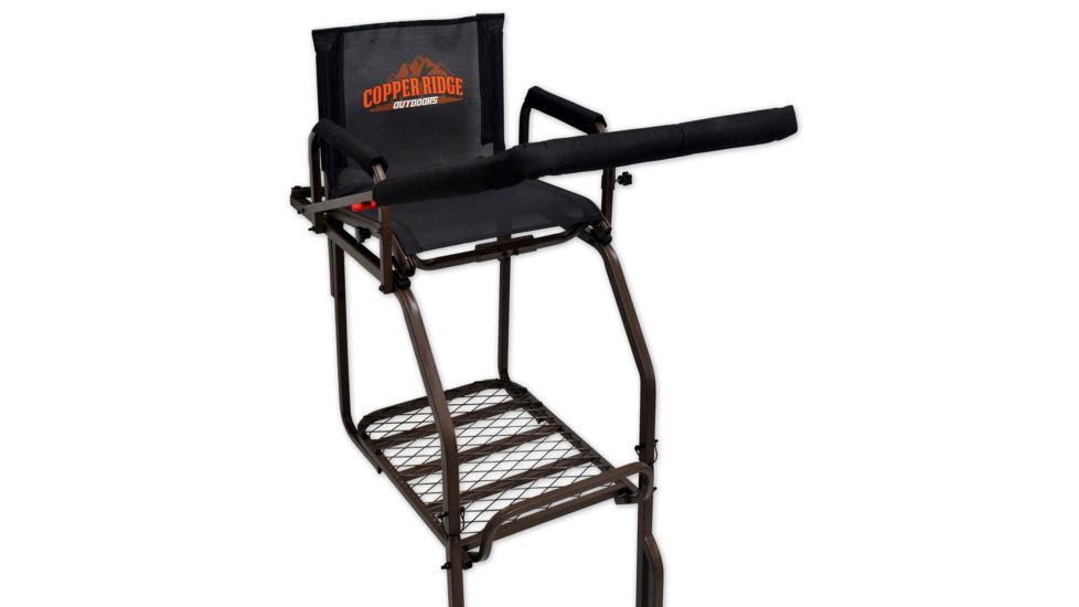Copper Ridge Outdoors 21 foot Ultra Comfort Double Rail Tree Stand w/Ladder, Black LS5003CR