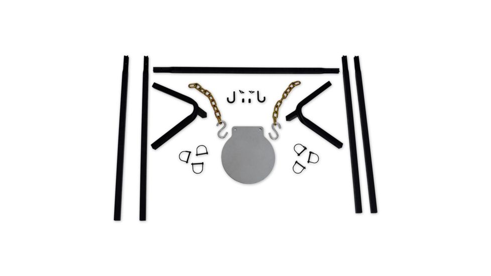 Copper Ridge Outdoors AR500 10 inch Gong Target w/Stand, 1/2 in Thick, Silver SH5055CR