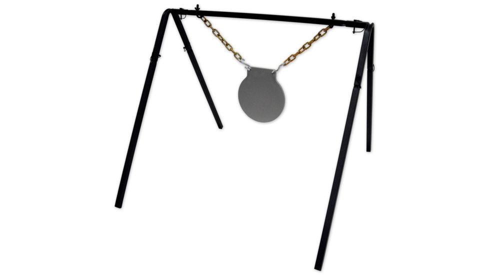 Copper Ridge Outdoors AR500 10 inch Gong Target w/Stand, 1/2 in Thick, Silver SH5055CR