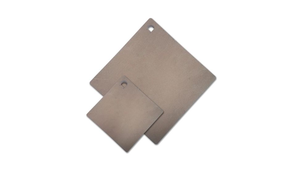 Copper Ridge Outdoors AR500 Square Steel Plate Target, 6 x 3/8 inch, Gray SH5015CR