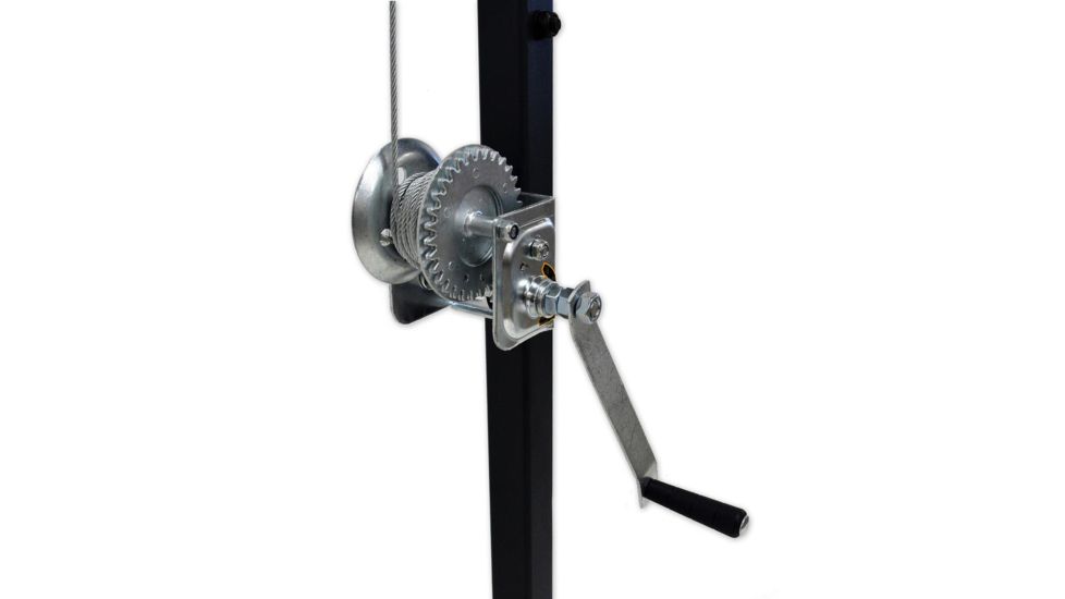 Copper Ridge Outdoors Deluxe Grambrel Swivel Hitch Lift Game Hoist, Silver 02-RHOIST-001CR