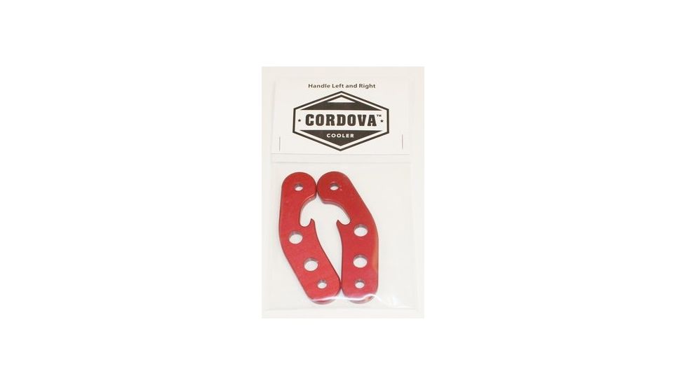Cordova Handle, Side Plates Red Set, Aluminum, One Size, CCHSPR