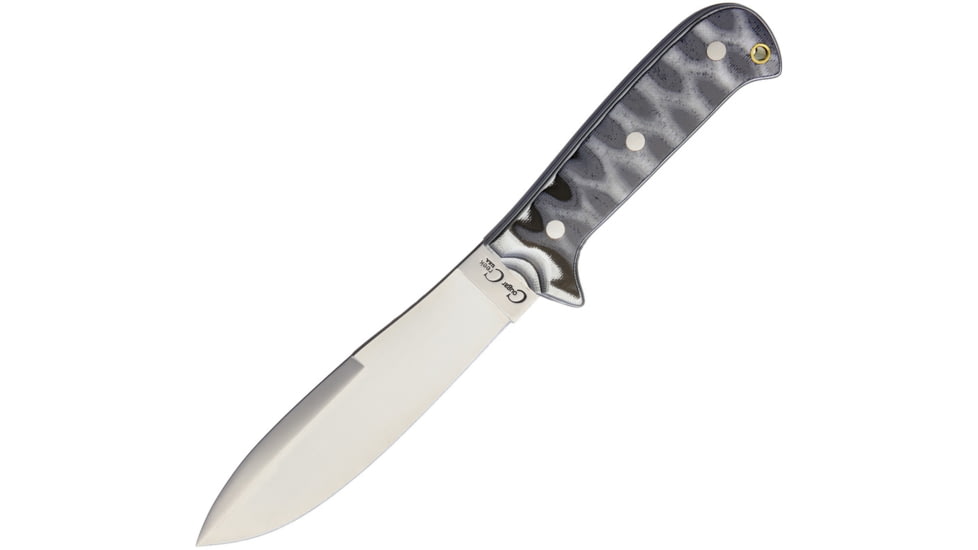 Cougar Creek Wilderness Survivor Knife, Diamond Knife, 10.5in Overall, 5.75in Satin 1095Hc Steel Blade, Diamondback G10 Handle, Black Liners, Sheath, QC0113IAMOND BACK G10