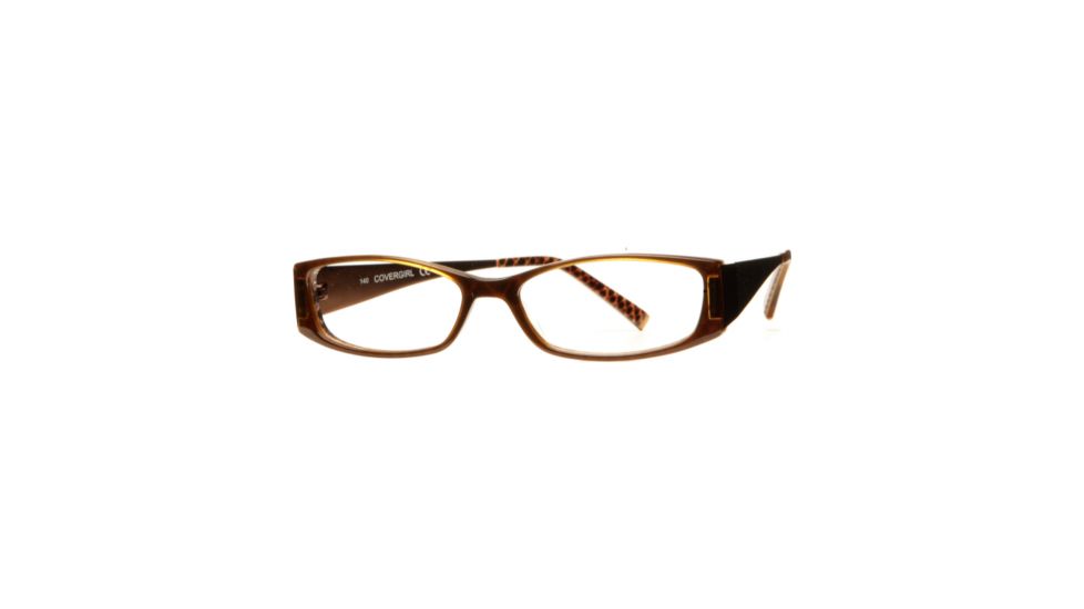 Cover Girl CG0412 Eyeglass Frames - Shiny Dark Brown Frame Color