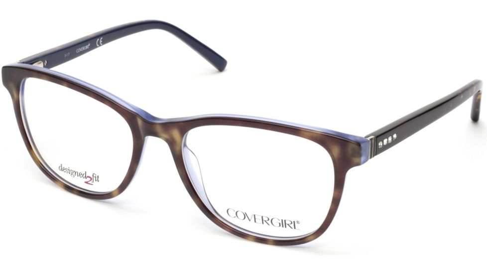 Cover Girl CG0463 Eyeglass Frames - Havana Frame Color