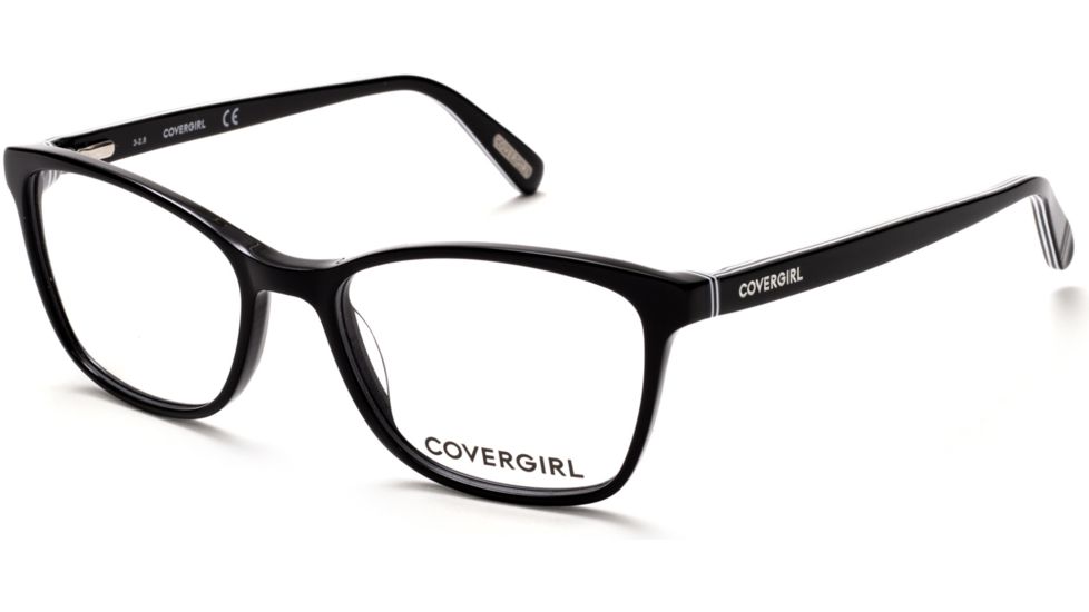 Cover Girl CG0484 Eyeglass Frames - Shiny Black Frame Color