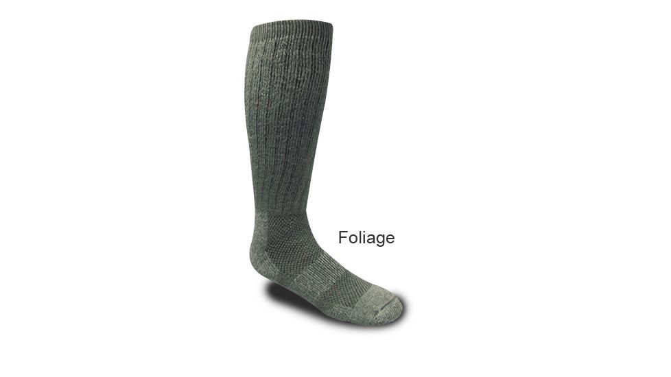 Covert Threads Ice Military/ Hunting Wool Sock Desert 1pr, Foliage Green, Size 9-13, 3155 FG