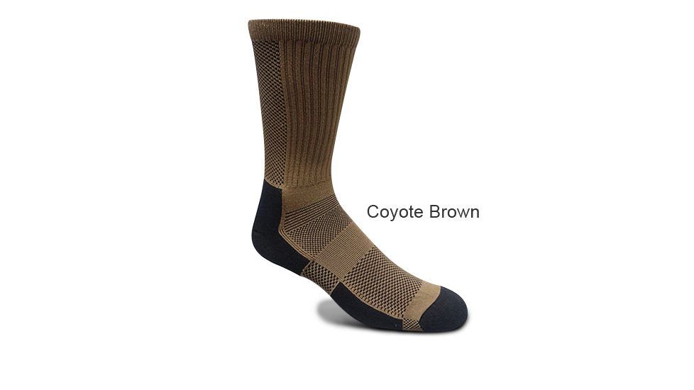 Covert Threads Jungle Sock W/ Insect Repelling Tech Od, Coyote Tan, Large, 7130 CT