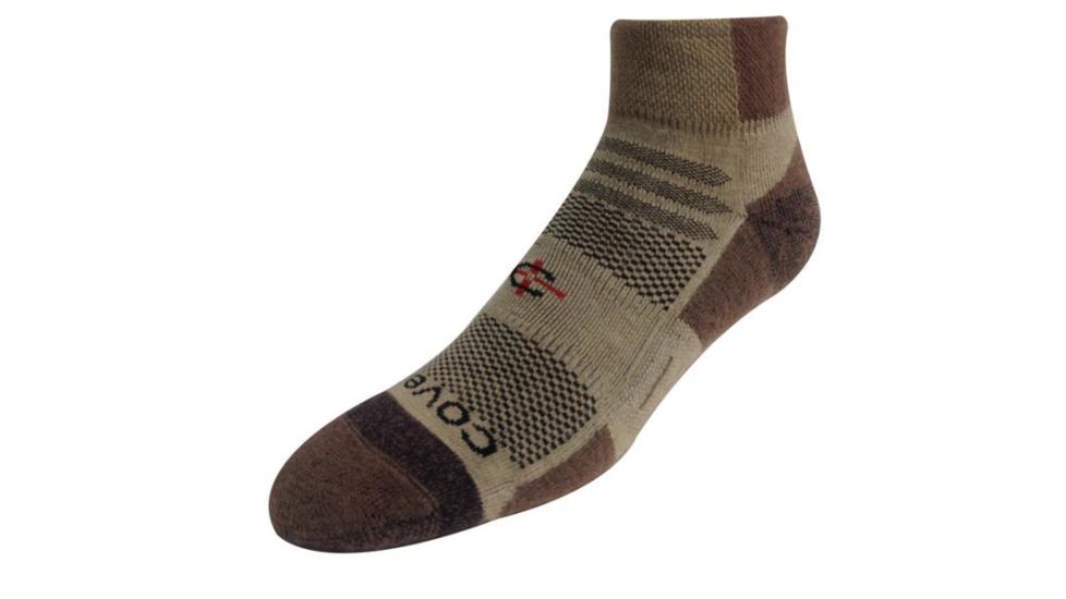 Covert Threads Outdoor Cross Trainer Sock, Sand, Size 4-8, 7482 SD