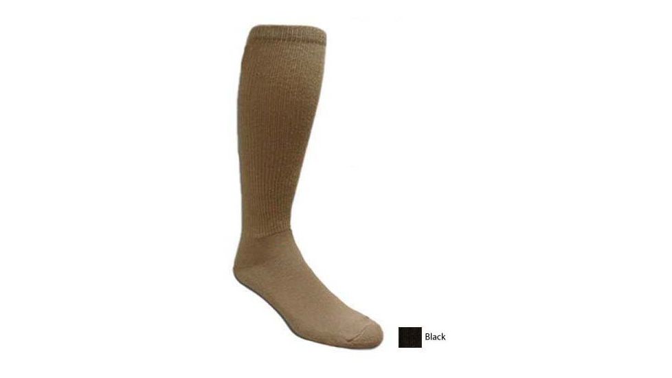 Covert Threads Rock Groundpounder Sock Desert 1pr, Black, Size 13-15, 2910 BK
