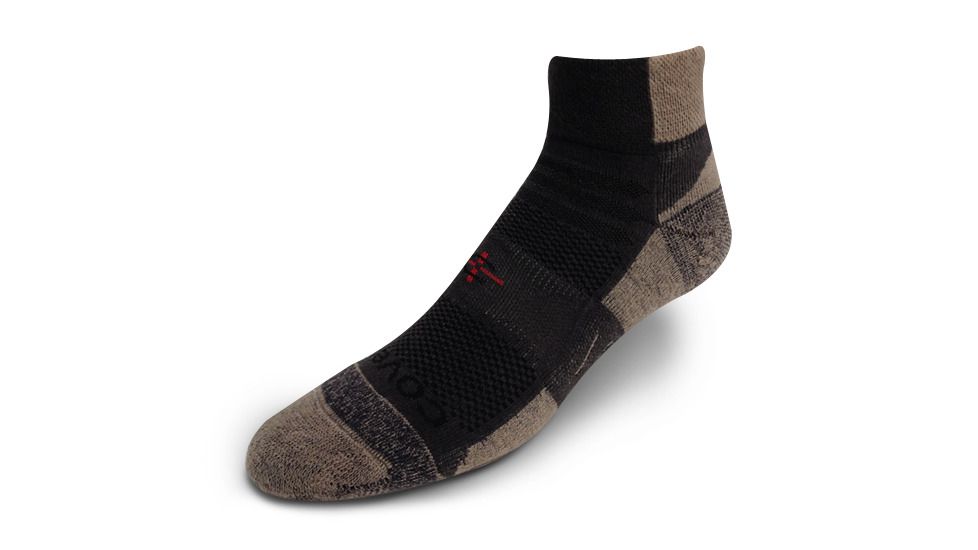 Covert Threads Trainer Sock, Charcoal, Size 9-12, 7182 CH