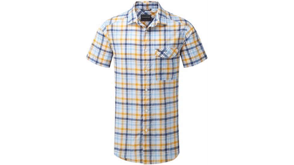 Crag Hoppers Avery Short Sleeve Shirt - Men's -Dusk Blue Combo-Large