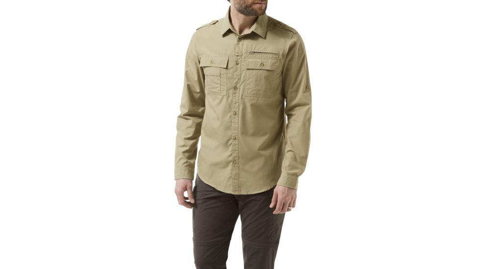 Craghoppers Adv Trek Long Sleeve Shirt, Rubble, S, CMS581-39W50
