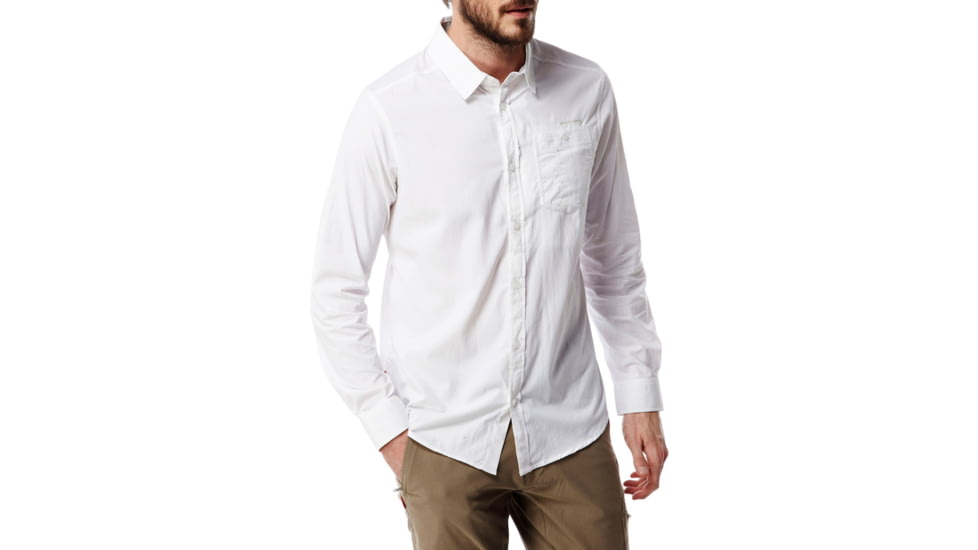 Craghoppers NL Tatton Long Sleeve Shirt, Optic White, XXL, CMS576-3ER90