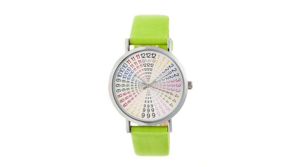 Crayo Fortune Strap Watch, Multicolor/Lime CRACR4301