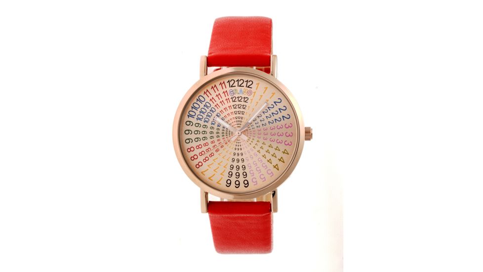 Crayo Fortune Strap Watch, Multicolor/Red CRACR4305