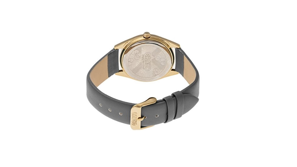 Crayo Graffiti Leather-Band Watch, Multicolor/Grey, CRACR4003