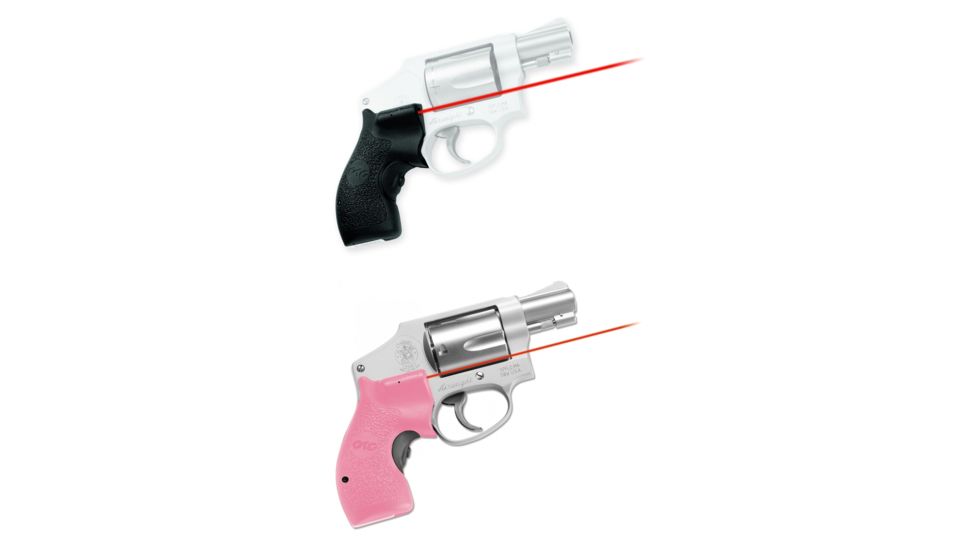 Crimson Trace Defender Laser Pistol Grip for S&amp;W J-Frame, Black, Pink