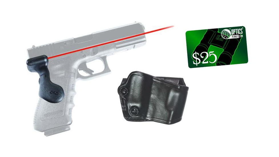 Crimson Trace G-Series Full Size For Glock Laser Grip, GOULD, Gen 3 Grip and Leather Holster Combo LG-617H GOULD w/ 25 Dollar Email Gift Certificate